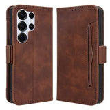 Samsung Galaxy S25 Ultra Kortholder Pung Etui - Brun