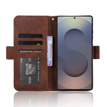 Samsung Galaxy S25 Ultra Kortholder Pung Etui - Brun