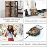 Samsung Galaxy S25 Ultra Caseme 008 2-i-1 Multifunktionel Pung - Brun