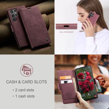Samsung Galaxy S25 Ultra Caseme 013 Series Pung - Vinrød
