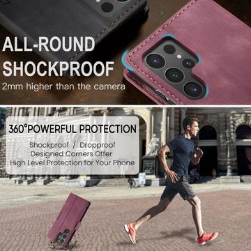 Samsung Galaxy S25 Ultra Caseme 013 Series Pung - Vinrød