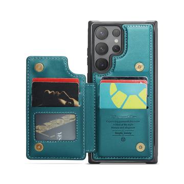 Samsung Galaxy S25 Ultra Caseme C22-etui RFID-kortpung - grøn