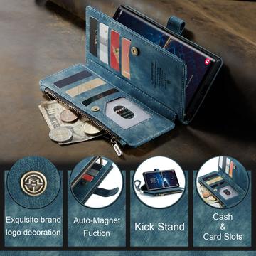 Samsung Galaxy S25 Ultra Caseme C30 Multifunktionel Pung - Blå