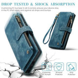 Samsung Galaxy S25 Ultra Caseme C30 Multifunktionel Pung - Blå
