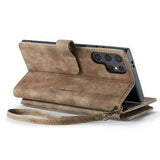 Samsung Galaxy S25 Ultra Caseme C30 Multifunktionel Pung - Brun