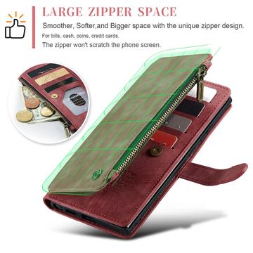 Samsung Galaxy S25 Ultra Caseme C30 Multifunktionel Pung - Rød