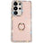Samsung Galaxy S25 Ultra CrystalGlow Hybrid Cover med Ringholder - Pink