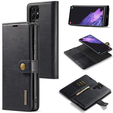 Samsung Galaxy S25 Ultra DG.Ming Læderpung med Aftageligt Cover - Sort