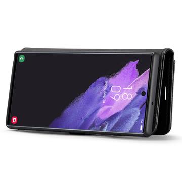 Samsung Galaxy S25 Ultra DG.Ming Læderpung med Aftageligt Cover - Sort