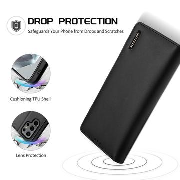 Samsung Galaxy S25 Ultra Dux Ducis Hivo Læderpung - Sort