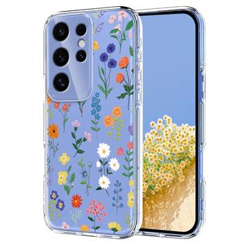 Samsung Galaxy S25 Ultra TPU-cover med blomstermønster - tusindfryd