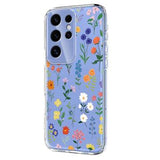 Samsung Galaxy S25 Ultra TPU-cover med blomstermønster - tusindfryd