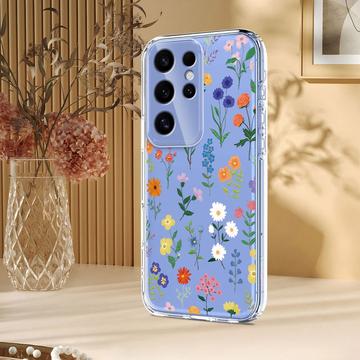 Samsung Galaxy S25 Ultra TPU-cover med blomstermønster - tusindfryd