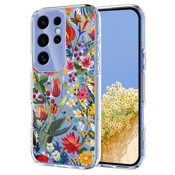 Samsung Galaxy S25 Ultra TPU-cover med blomstermønster - Liljer