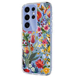 Samsung Galaxy S25 Ultra TPU-cover med blomstermønster - Liljer