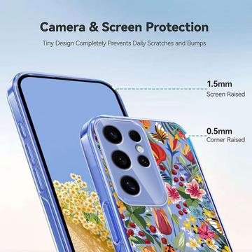 Samsung Galaxy S25 Ultra TPU-cover med blomstermønster - Liljer