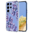 Samsung Galaxy S25 Ultra TPU-cover med blomstermønster - Blåregn