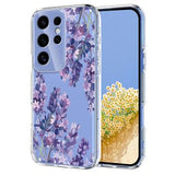 Samsung Galaxy S25 Ultra TPU-cover med blomstermønster - Blåregn