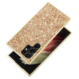 Samsung Galaxy S25 Ultra Glitter Series Hybrid Cover - Guld