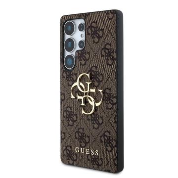 Samsung Galaxy S25 Ultra Guess 4G Big Metal Logo Hybrid Cover - Brun