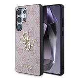 Samsung Galaxy S25 Ultra Guess 4G Big Metal Logo Hybrid Cover - Pink