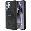 Samsung Galaxy S25 Ultra Guess 4G Round Patch Classic Logo Cover - MagSafe-kompatibel - Sort