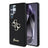 Samsung Galaxy S25 Ultra Guess Fixed Glitter 4G Metal Logo Cover - Sort