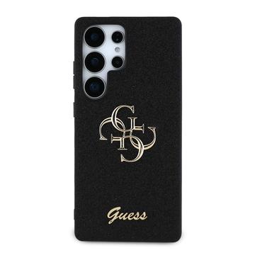 Samsung Galaxy S25 Ultra Guess Fixed Glitter 4G Metal Logo Cover - Sort