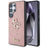 Samsung Galaxy S25 Ultra Guess Fixed Glitter 4G Metal Logo Cover - Pink