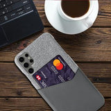 Samsung Galaxy S25 Ultra KSQ Cover med Kortholder - Grå