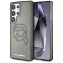 Samsung Galaxy S25 Ultra Karl Lagerfeld Rhinestones Karl Head Logo Cover - Sort