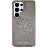 Samsung Galaxy S25 Ultra Karl Lagerfeld Rhinestones Karl Head Logo Cover - Sort