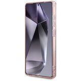 Samsung Galaxy S25 Ultra Karl Lagerfeld Rhinestones Karl Head Logo Cover - Pink