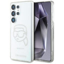Samsung Galaxy S25 Ultra Karl Lagerfeld Rhinestones Karl Head Logo Cover - Gennemsigtig