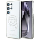 Samsung Galaxy S25 Ultra Karl Lagerfeld Rhinestones Karl Head Logo Cover - Gennemsigtig