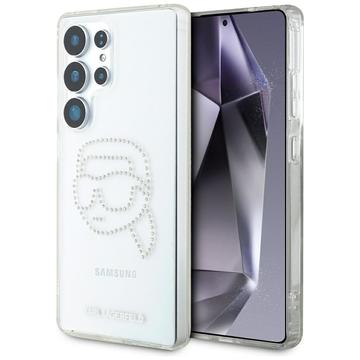 Samsung Galaxy S25 Ultra Karl Lagerfeld Rhinestones Karl Head Logo Cover - Gennemsigtig