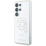 Samsung Galaxy S25 Ultra Karl Lagerfeld Rhinestones Karl Head Logo Cover - Gennemsigtig