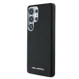 Samsung Galaxy S25 Ultra Karl Lagerfeld Saffiano Metal Logo Cover - Sort