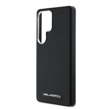 Samsung Galaxy S25 Ultra Karl Lagerfeld Saffiano Metal Logo Cover - Sort