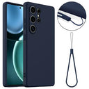 Samsung Galaxy S25 Ultra Liquid Silikone Cover - MagSafe Kompatibel - Mørkeblå