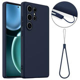 Samsung Galaxy S25 Ultra Liquid Silikone Cover - MagSafe Kompatibel - Mørkeblå
