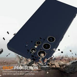 Samsung Galaxy S25 Ultra Liquid Silikone Cover - MagSafe Kompatibel - Mørkeblå