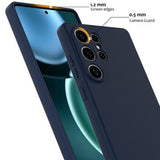 Samsung Galaxy S25 Ultra Liquid Silikone Cover - MagSafe Kompatibel - Mørkeblå
