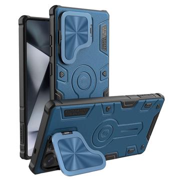 Samsung Galaxy S25 Ultra Nillkin CamShield Armor Prop Hybrid Cover - MagSafe-kompatibel - Blå