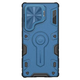 Samsung Galaxy S25 Ultra Nillkin CamShield Armor Prop Hybrid Cover - MagSafe-kompatibel - Blå
