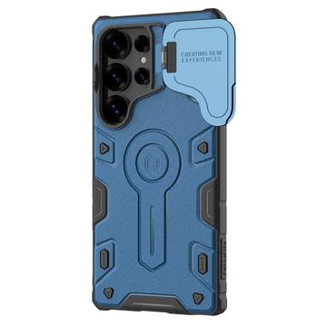 Samsung Galaxy S25 Ultra Nillkin CamShield Armor Prop Hybrid Cover - MagSafe-kompatibel - Blå