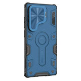 Samsung Galaxy S25 Ultra Nillkin CamShield Armor Prop Hybrid Cover - MagSafe-kompatibel - Blå