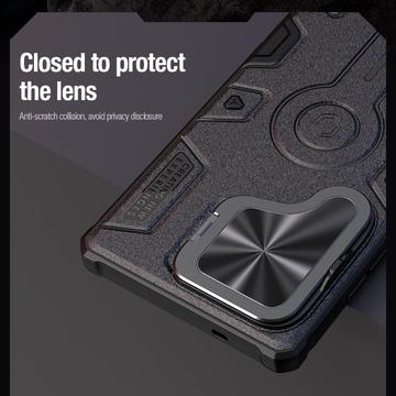 Samsung Galaxy S25 Ultra Nillkin CamShield Armor Prop Hybrid Cover - MagSafe-kompatibel - Sort