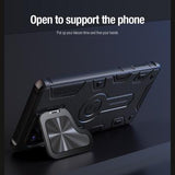 Samsung Galaxy S25 Ultra Nillkin CamShield Armor Prop Hybrid Cover - MagSafe-kompatibel - Sort