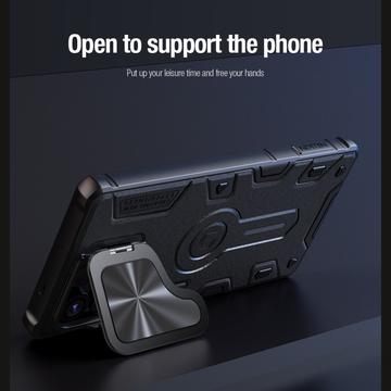 Samsung Galaxy S25 Ultra Nillkin CamShield Armor Prop Hybrid Cover - MagSafe-kompatibel - Sort